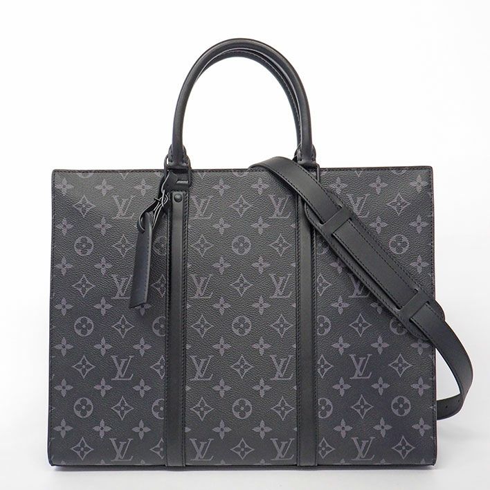 ルイ ヴィトン サックプラ・ホリゾンタルジップ モノグラムエクリプス